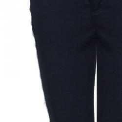 Pre Owned Alexander McQueen Black Side Zip Detail Jeans S