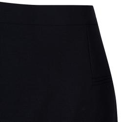 Pre Owned Alexander McQueen Black Wool and Silk Skirt L