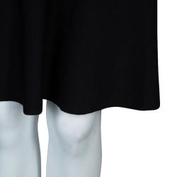 Pre Owned Alexander McQueen Black Knit Long Sleeve Dress M