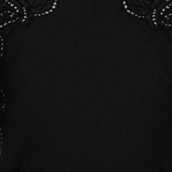 Pre Owned Alexander McQueen Black Knit Long Sleeve Dress M
