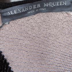 Pre Owned Alexander McQueen Black Knit Long Sleeve Dress M