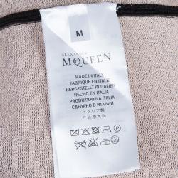 Pre Owned Alexander McQueen Black Knit Long Sleeve Dress M