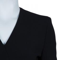 Pre Owned Alexander McQueen Wool Crepe Dress S