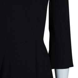 Pre Owned Alexander McQueen Wool Crepe Dress S