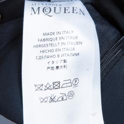 Pre Owned Alexander McQueen Wool Crepe Dress S