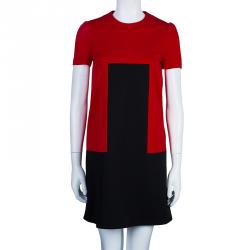 مملوكة مسبقًا Alexander McQueen Red and Black Shift Dress S