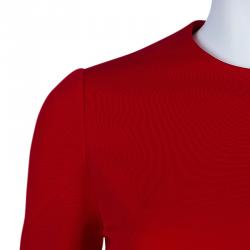 مملوكة مسبقًا Alexander McQueen Red and Black Shift Dress S