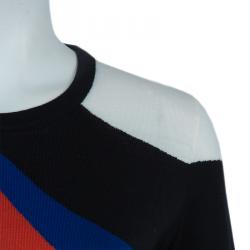 Alexander McQueen Multicolor Heart Intarsia Print Sweater L