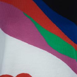 Alexander McQueen Multicolor Heart Intarsia Print Sweater L