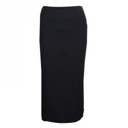 Pre Owned McQ by Alexander McQueen Black Pencil Knit Skirt XL