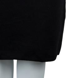 Pre Owned Alexander McQueen Black Jacquard Lurex Knit Pencil Dress XL