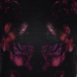 Pre Owned Alexander McQueen Rose Print Sleeveless Dress L