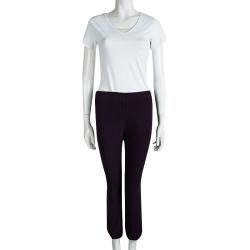 Pre Owned Alexander McQueen Purple Tailored Trousers S