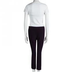 Pre Owned Alexander McQueen Purple Tailored Trousers S