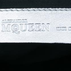 Pre Owned حقيبة كلتش أليسكاندر مكوين فلورال دي مانت ستان أسود/وردي صغيرة