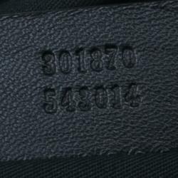 Pre Owned حقيبة كلتش أليكساندر مكوين فلورال دي مانتا مطرزة ساتان سوداء متوسطة