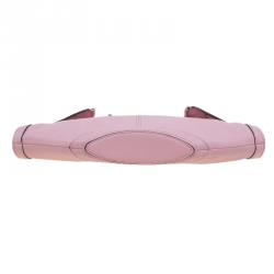 Pre Owned Alexander McQueen Pink Leather De Manta Small Clutch