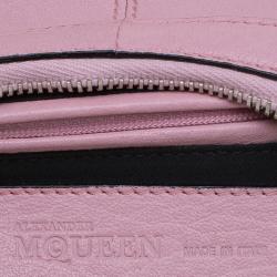 Pre Owned Alexander McQueen Pink Leather De Manta Small Clutch