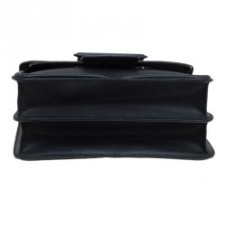 Pre Owned Alexander McQueen Black Leather Heroine Chain Shoulder Bag