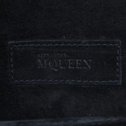Pre Owned Alexander McQueen Black Leather Heroine Chain Shoulder Bag