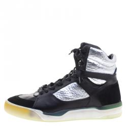 Pre Owned Alexander McQueen for Puma Leather Move Femme Mid High Top Sneakers Size 38