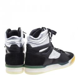 Pre Owned Alexander McQueen for Puma Leather Move Femme Mid High Top Sneakers Size 38