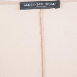 Pre Owned Alexander McQueen Blush Pink Drape Detail Tank Top M
