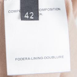 Pre Owned Alexander McQueen Blush Pink Drape Detail Tank Top M