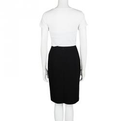 Pre Owned Alexander McQueen Black Wool Pencil Skirt M