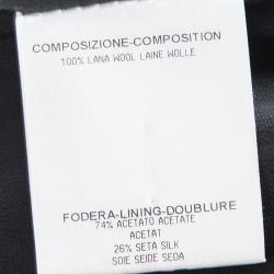 Pre Owned Alexander McQueen Black Wool Pencil Skirt M