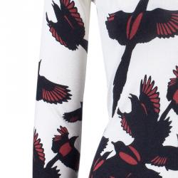 Pre Owned Alexander McQueen Bird Print Knit Sweater S