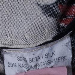 Pre Owned Alexander McQueen Bird Print Knit Sweater S