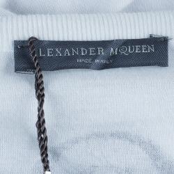 Pre Owned Alexander McQueen White Sleeveless Skull Top L
