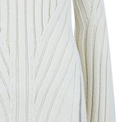 Pre Owned Alexander McQueen White Knit Turtleneck Sweater XS