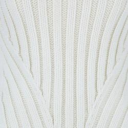 Pre Owned Alexander McQueen White Knit Turtleneck Sweater XS