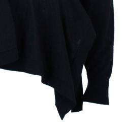 Pre Owned كارديجان ألكساندر ماكوين صوف أسود بطيات S