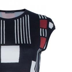 Pre Owned Alexander McQueen Geometric Print Dress L