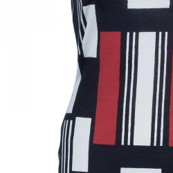 Pre Owned Alexander McQueen Geometric Print Dress L