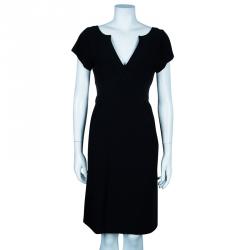 Pre Owned Alexander McQueen Black Shift Dress M