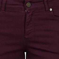 Pre Owned Alexander McQueen Burgundy Pants S
