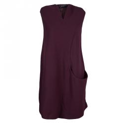 Alexander McQueen Burgundy A-Line Dress S