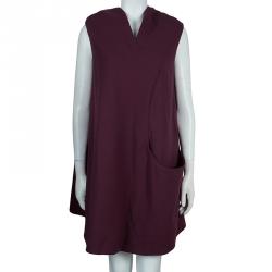 Alexander McQueen Burgundy A-Line Dress S