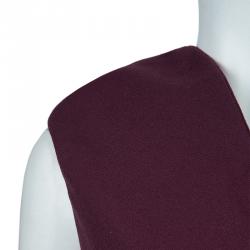 Alexander McQueen Burgundy A-Line Dress S