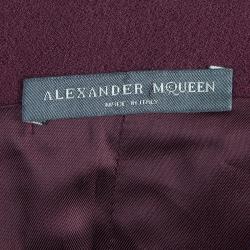 Alexander McQueen Burgundy A-Line Dress S