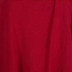 مملوكة مسبقًا Alexander McQueen Red One Shoulder Buckle Detail Dress S