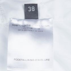 Pre Owned Alexander Mcqueen White Short Sleeve Cotton Shirt S