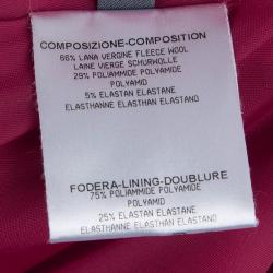 Pre Owned Alexander McQueen Red Dropped Waist Box Pleated Sleeveless Dress M