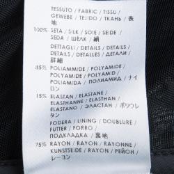 Pre Owned Alexander McQueen Green Draped Silk Strapless Gown M