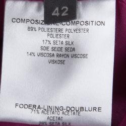 مملوكة مسبقًا Alexander Mcqueen Pink Brocade Sleeveless Shift Dress M