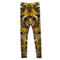 Pre Owned Alexander Mcqueen Multicolor Dragonfly Print Leggings S